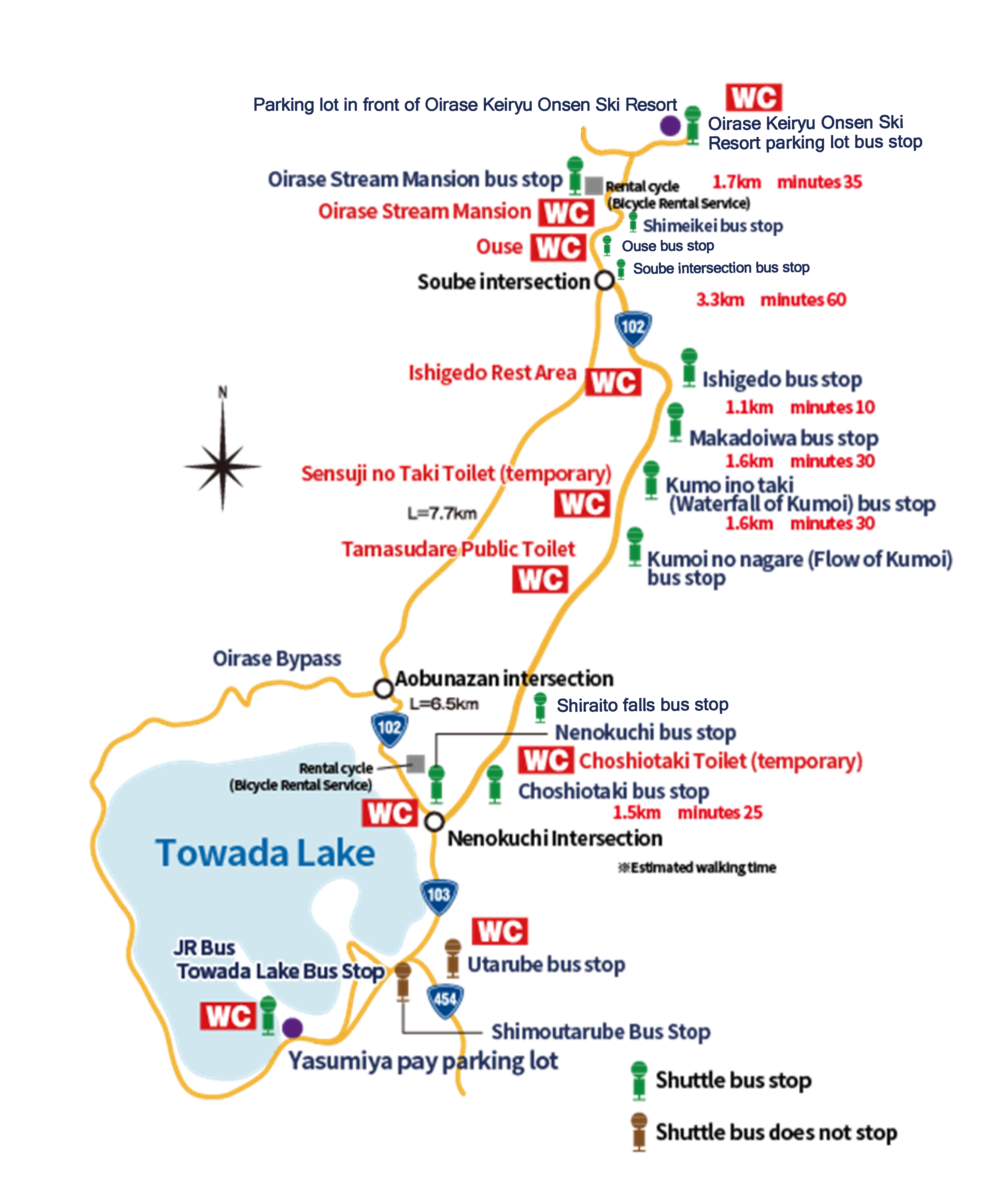 Use of a shuttle bus and sightseeing boat