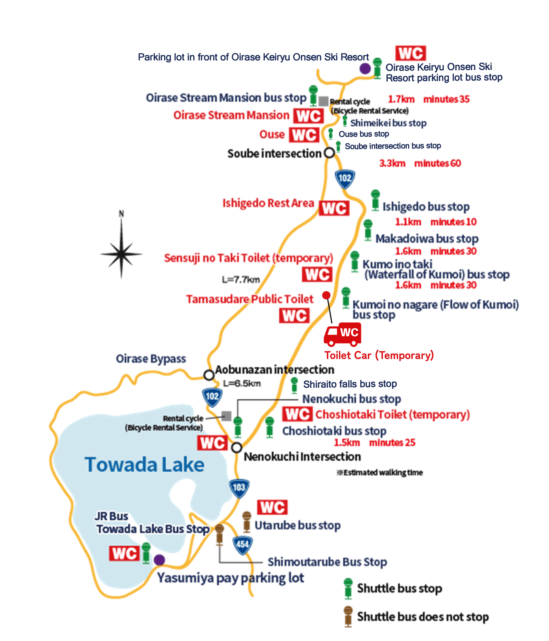Use of a shuttle bus and Tour Boat